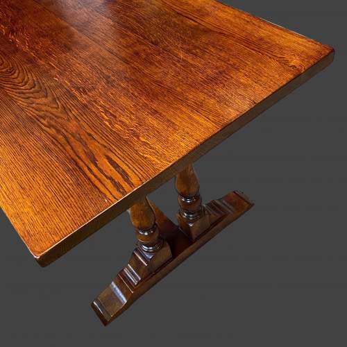 Oak Refectory Dining Table image-4