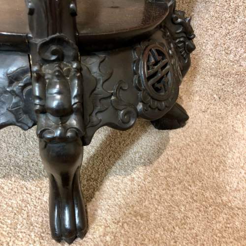 19th Century Oriental Hardwood Stand image-5