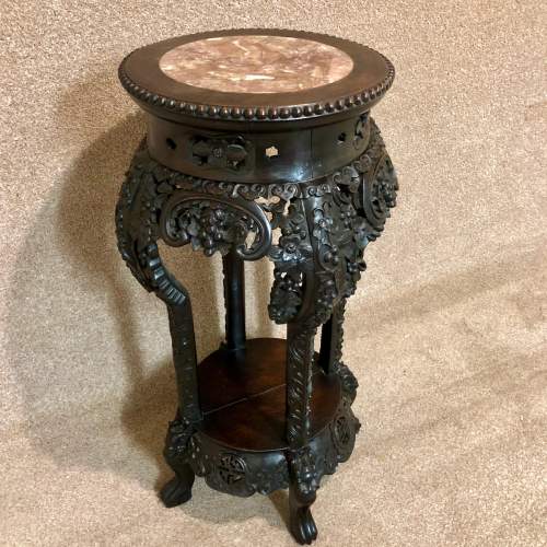 19th Century Oriental Hardwood Stand image-2