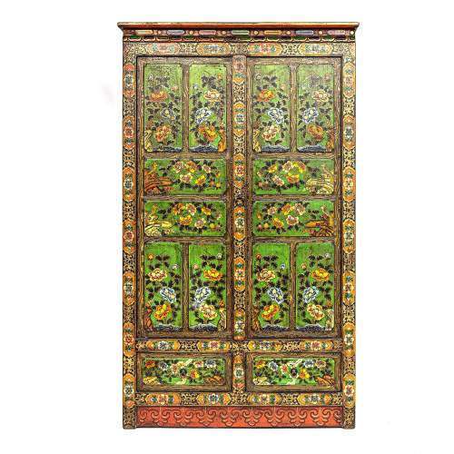 A Vintage Indian Handpainted Large Cupboard image-1