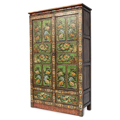 A Vintage Indian Handpainted Large Cupboard image-3