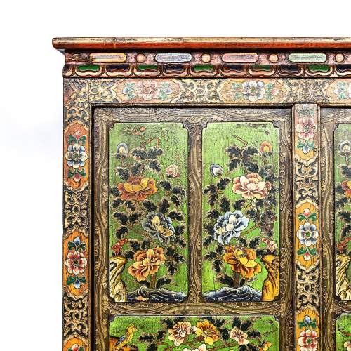 A Vintage Indian Handpainted Large Cupboard image-5