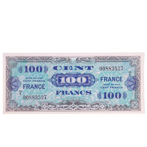 Four Vintage WW2 Allied Military Series French Franc Notes image-4