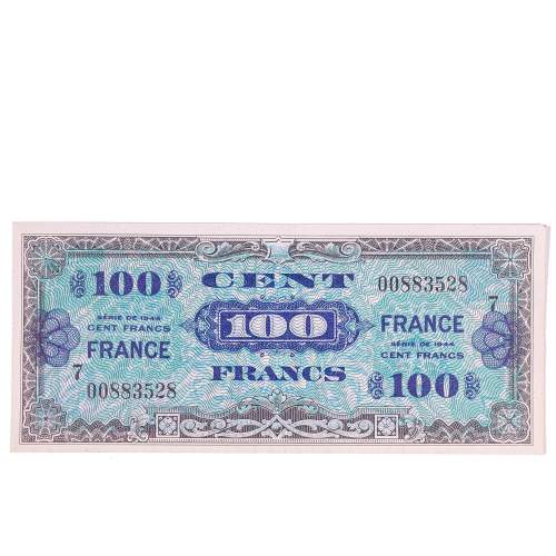 Four Vintage WW2 Allied Military Series French Franc Notes image-5