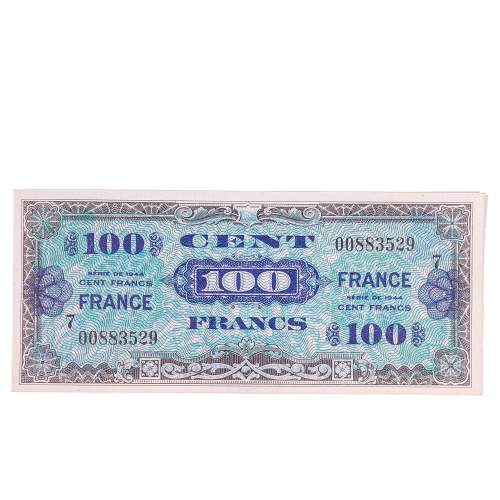 Four Vintage WW2 Allied Military Series French Franc Notes image-6