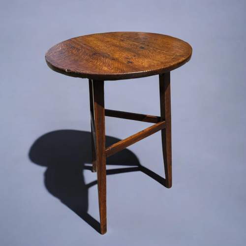 A Late 18th Century Oak Cricket Table image-1