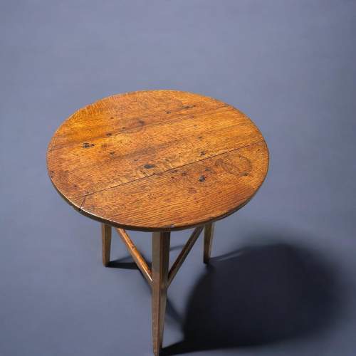 A Late 18th Century Oak Cricket Table image-4