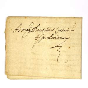 Antique Early 17th Century Italian Merchant Letter