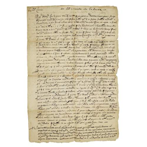 Antique Early 17th Century Italian Merchant Letter image-5