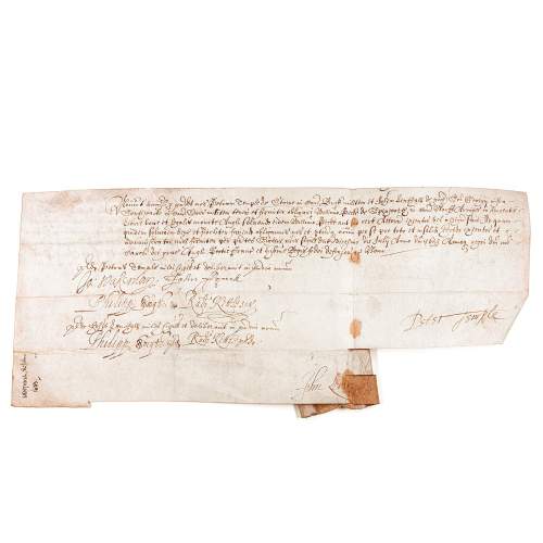 An Antique 17th Century Obligation Bond on Vellum image-1