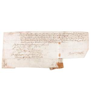 An Antique 17th Century Obligation Bond on Vellum