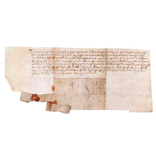 An Antique 17th Century Obligation Bond on Vellum image-2