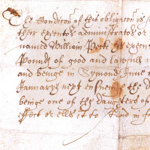 An Antique 17th Century Obligation Bond on Vellum image-6