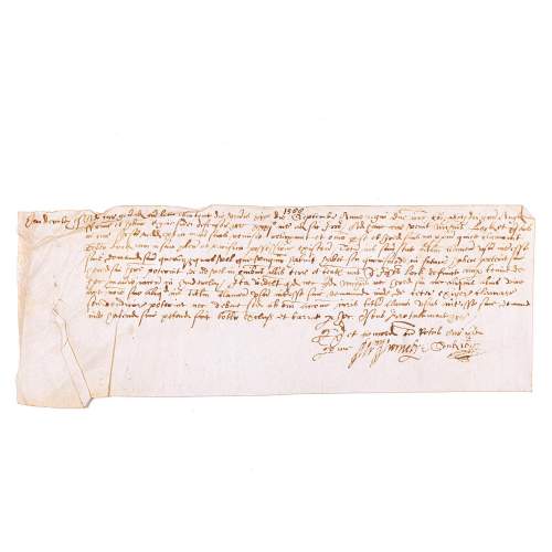 Antique 16th Century Handwritten Latin Document image-1