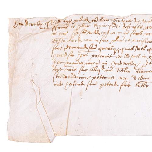 Antique 16th Century Handwritten Latin Document image-3