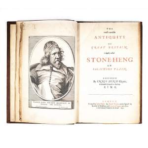 Rare Antique 17th Century Book on Stonehenge by Inigo Jones