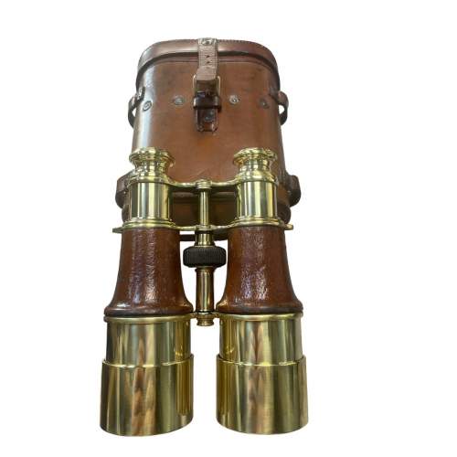 A Stunning Pair Of WW1 Field Officers Binoculars image-1