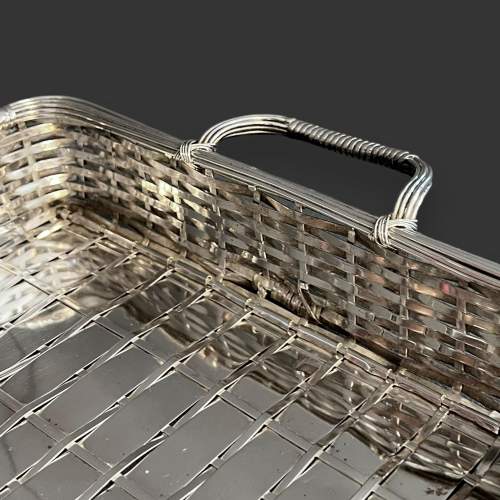 Elegant French Silver Plated Bread Basket image-2