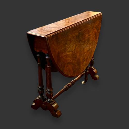 Victorian Burr Walnut Sutherland Table image-3