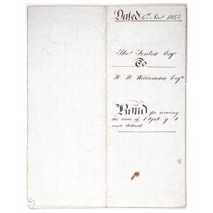 An Antique Victorian Document Regarding Josiah Spode