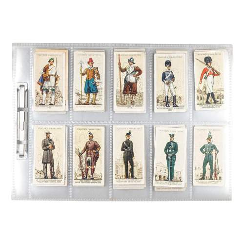 Set of 50 Territorial Uniforms Vintage Cigarette Cards image-1