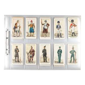 Set of 50 Territorial Uniforms Vintage Cigarette Cards