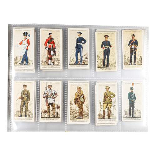 Set of 50 Territorial Uniforms Vintage Cigarette Cards image-2