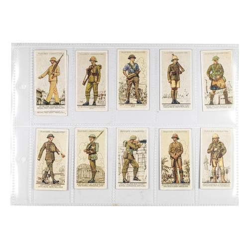 Set of 50 Territorial Uniforms Vintage Cigarette Cards image-3