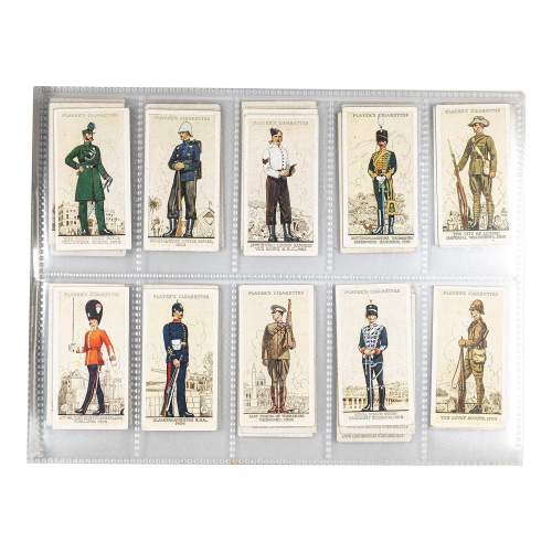 Set of 50 Territorial Uniforms Vintage Cigarette Cards image-4