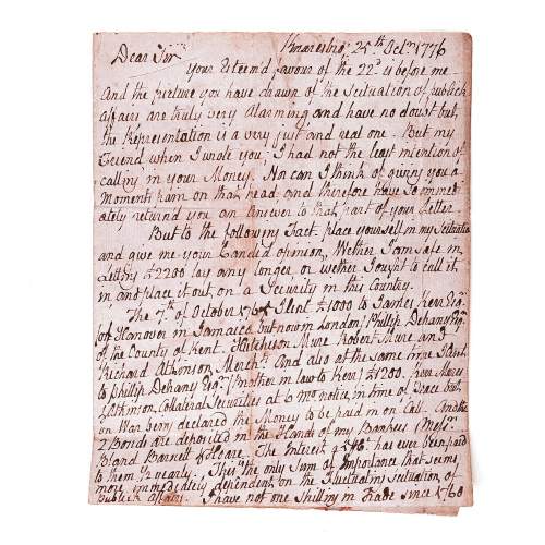 Antique 18th Century Handwritten Letter image-3