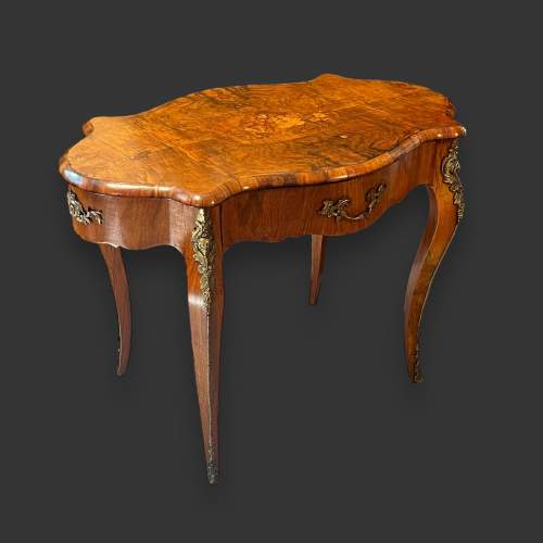 19th Century French Burr Walnut Table image-1