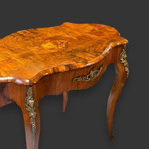 19th Century French Burr Walnut Table image-2