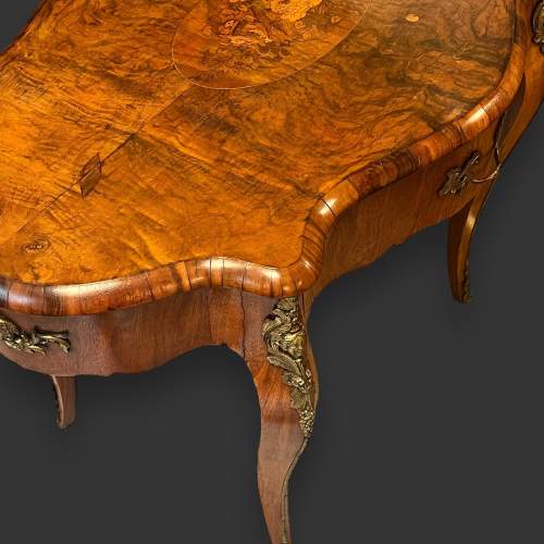 19th Century French Burr Walnut Table image-3