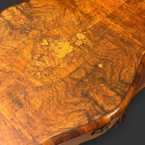 19th Century French Burr Walnut Table image-5