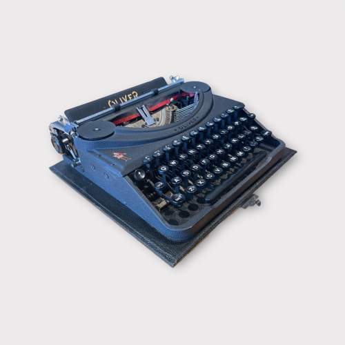 A Vintage Oliver Portable Typewriter image-1