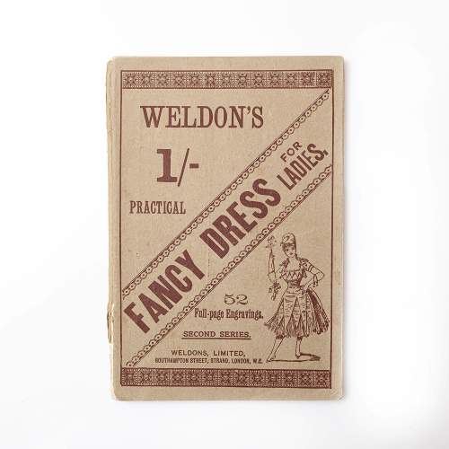 Antique Victorian Illustrated Book on Making Fancy Dress Outfits image-1