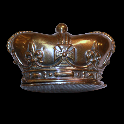 Edwardian Novelty EPNS Vesta Case of  St Edwards Crown image-1