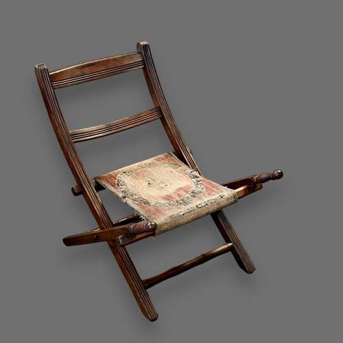 Victorian Folding Campaign Chair image-1