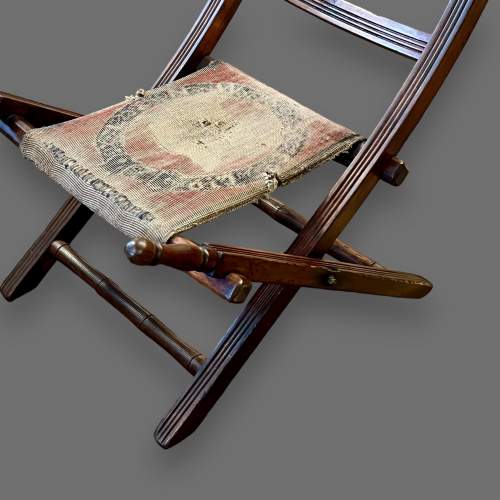 Victorian Folding Campaign Chair image-4