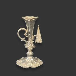 19th Century Sterling Silver Candlestick