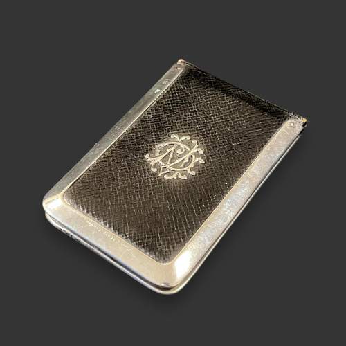 Louis Dee Silver and Leather Card Case image-1