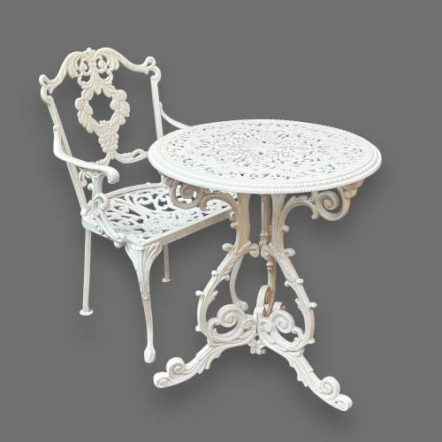 Victorian Garden Table and Matching Chairs Set image-2