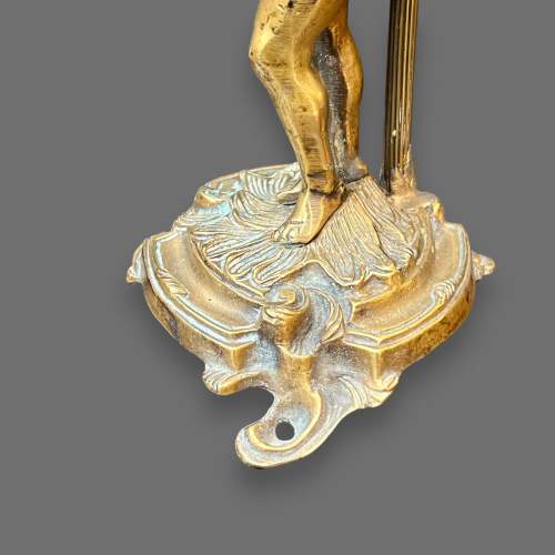 French Figural Brass Table Lamp image-6