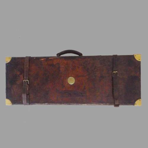 Harrison & Hussey London Leather on Oak Double Guncase image-6