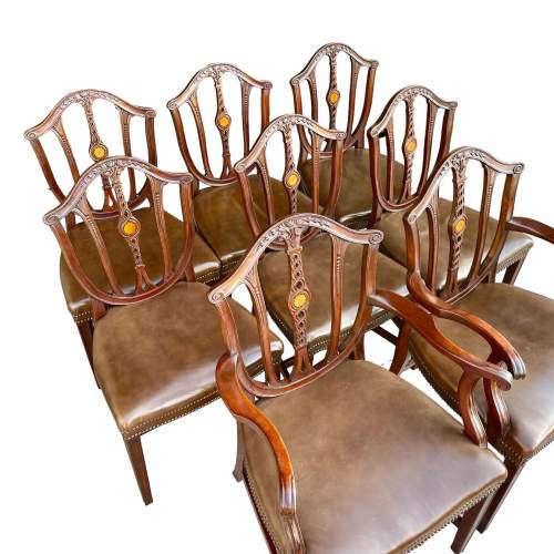 Set of Eight Mahogany Dining Chairs image-2