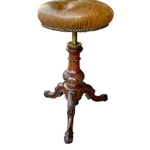 19th Century Victorian Circular Stool image-2