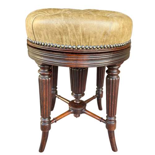 19th Century Regency Mahogany Stool image-1