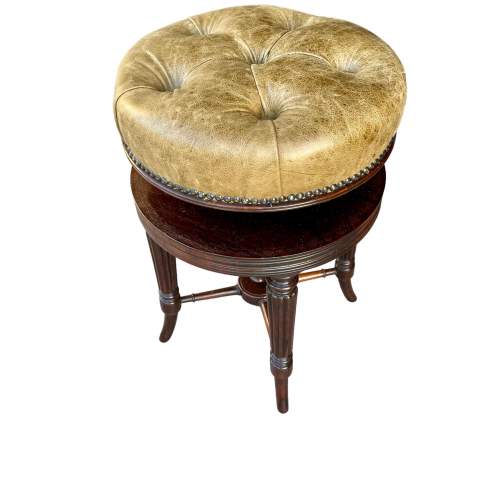 19th Century Regency Mahogany Stool image-2