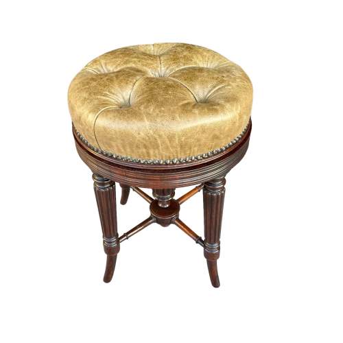 19th Century Regency Mahogany Stool image-3