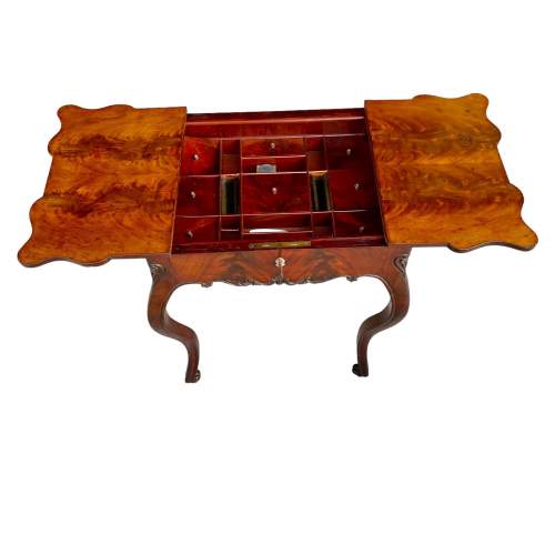 19th Century Mahogany Sewing Table image-2